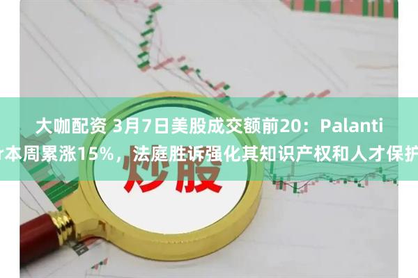 大咖配资 3月7日美股成交额前20：Palantir本周累涨15%，法庭胜诉强化其知识产权和人才保护